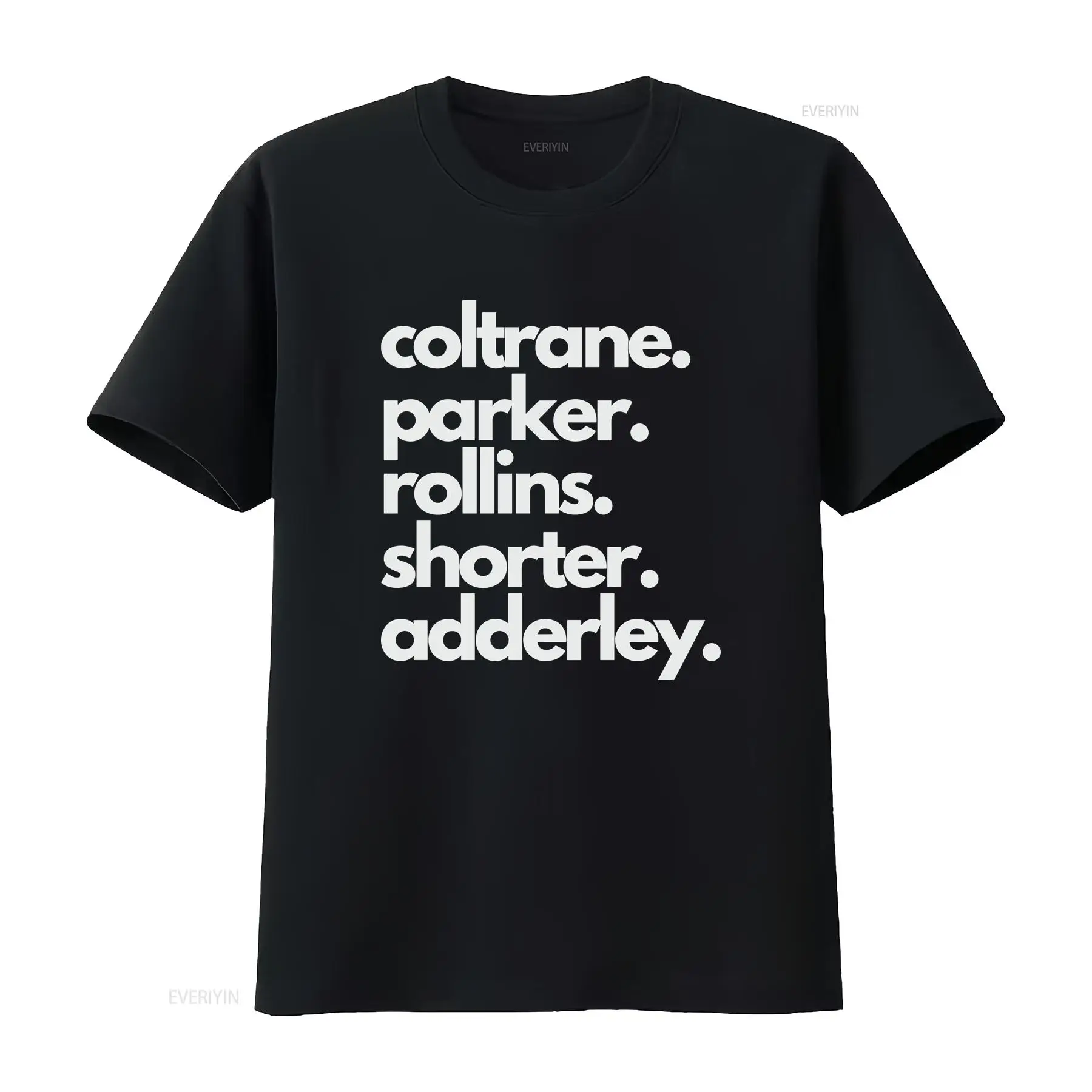 Musical Instrument And Names - Jazz Saxophone Legend Names T Shirt