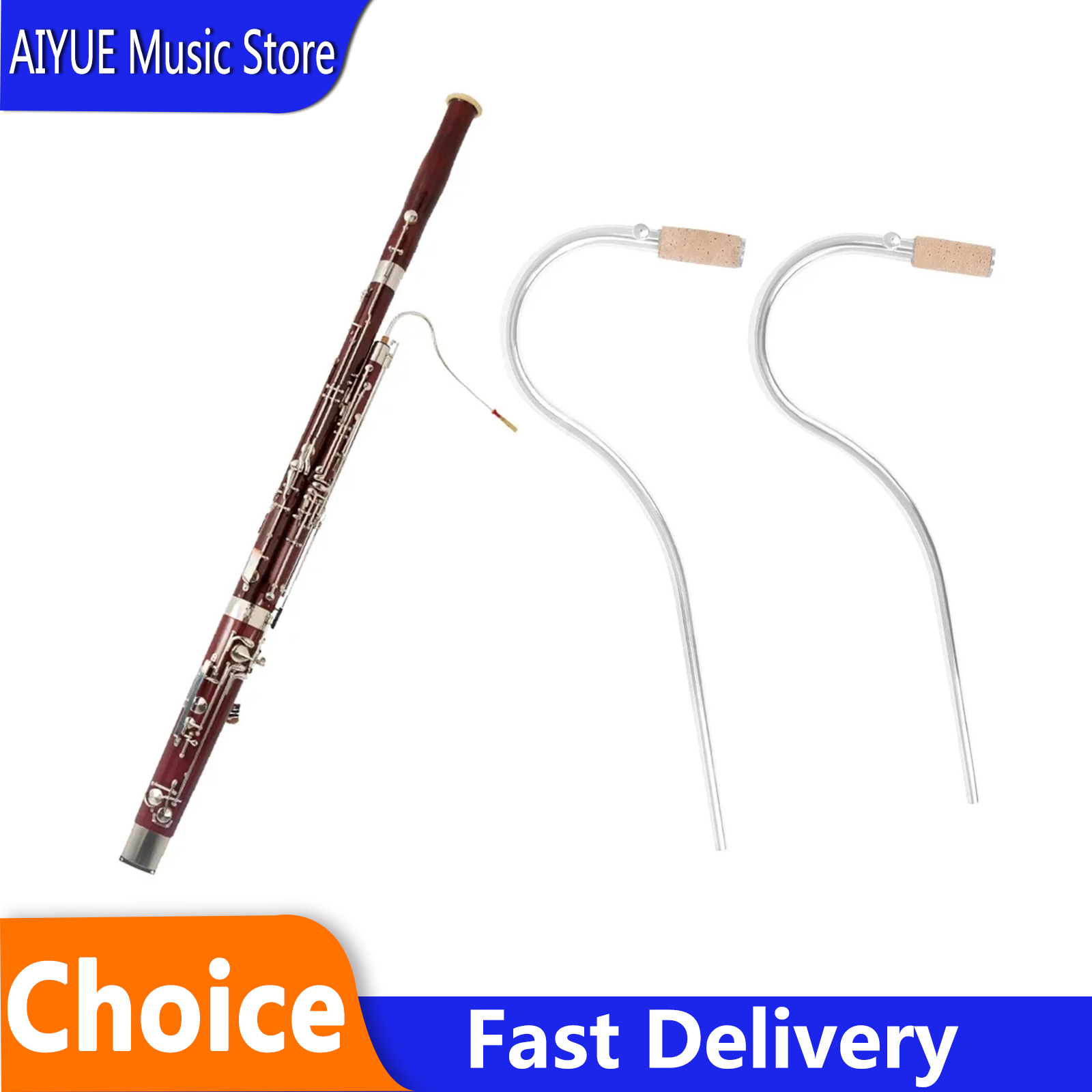 2 Pcs Bassoon Silver Plated Cu - Musical Instrument Bassoon review and price