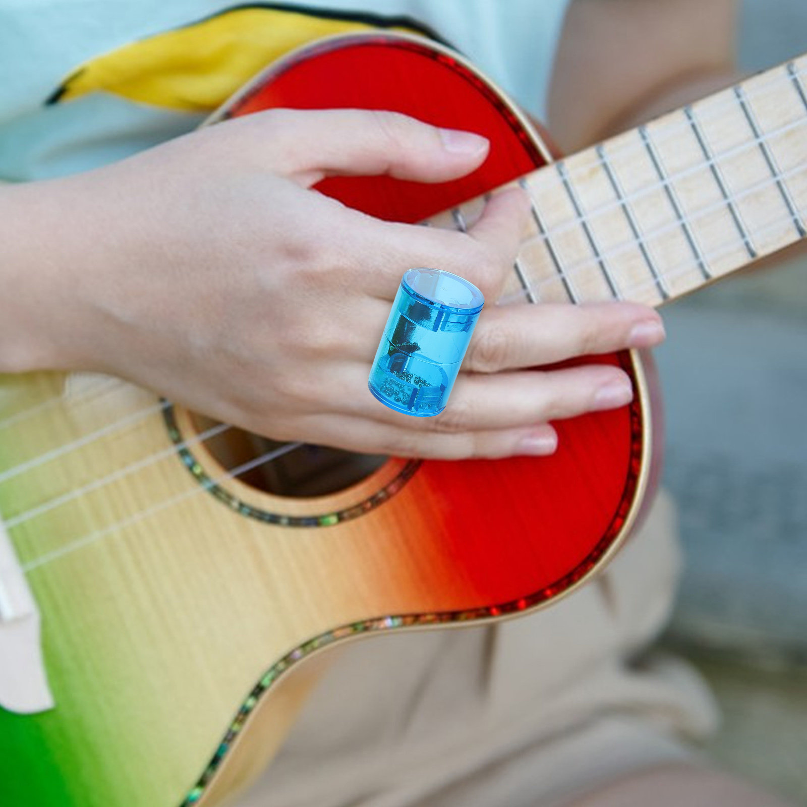 4Pcs Ukulele Finger Shaker Rhy - Cajon Musical Instrument review and price