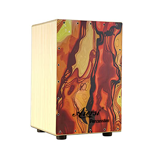Colour Wood Hand Cajon Box Dru - Cajon Musical Instrument review and price