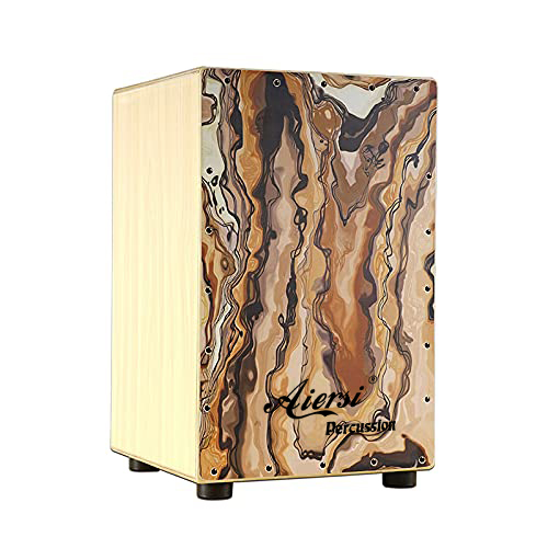 Colour Wood Hand Cajon Box Dru - Cajon Musical Instrument review and price